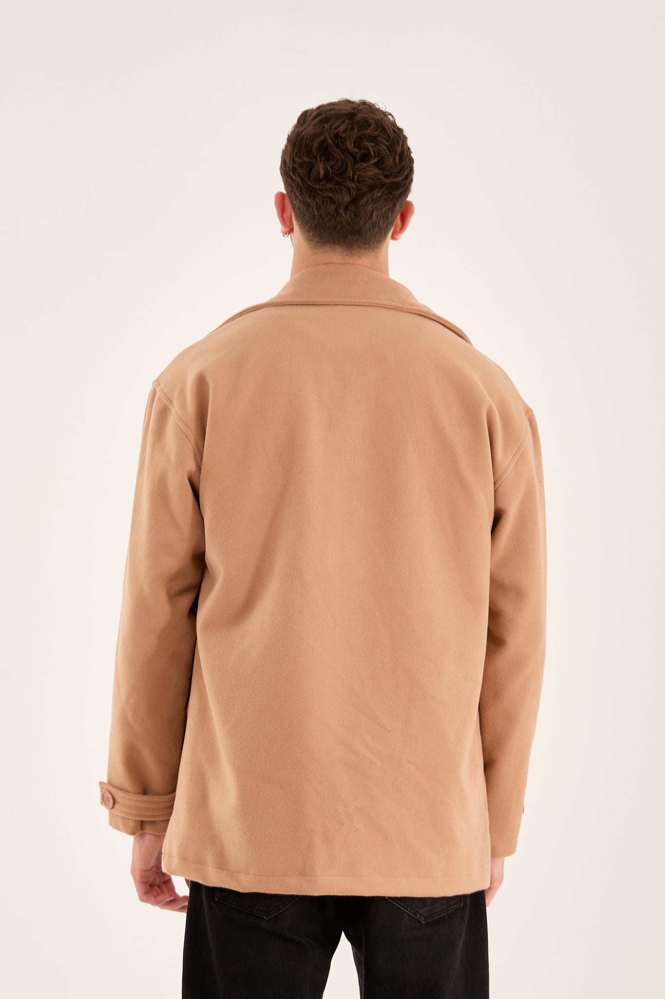 X-2027 Men’s Premium Camel Overshirt Coat