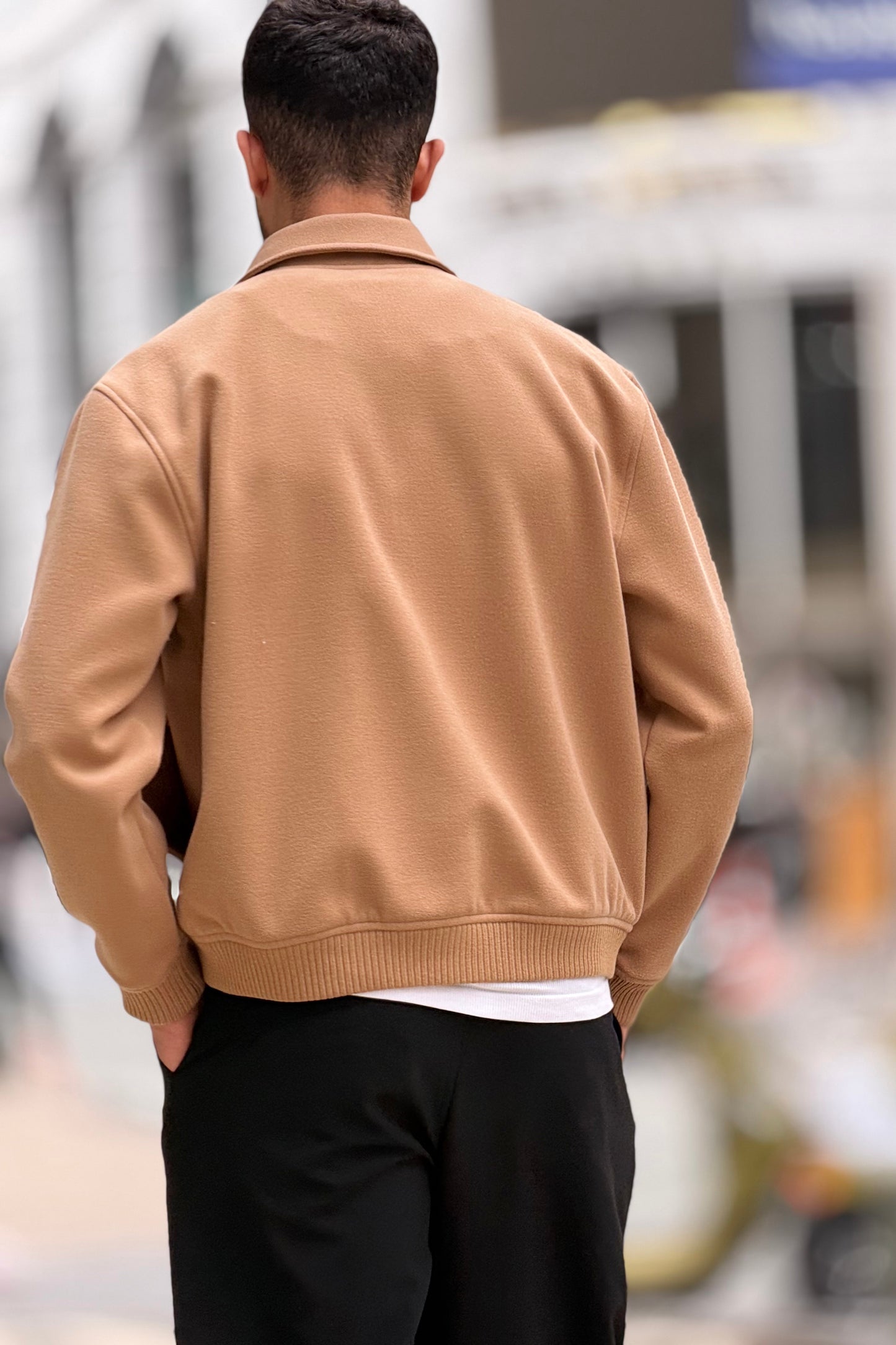 X-2025 Men’s Premium Taba Utility Pocket Kaşe Jacket