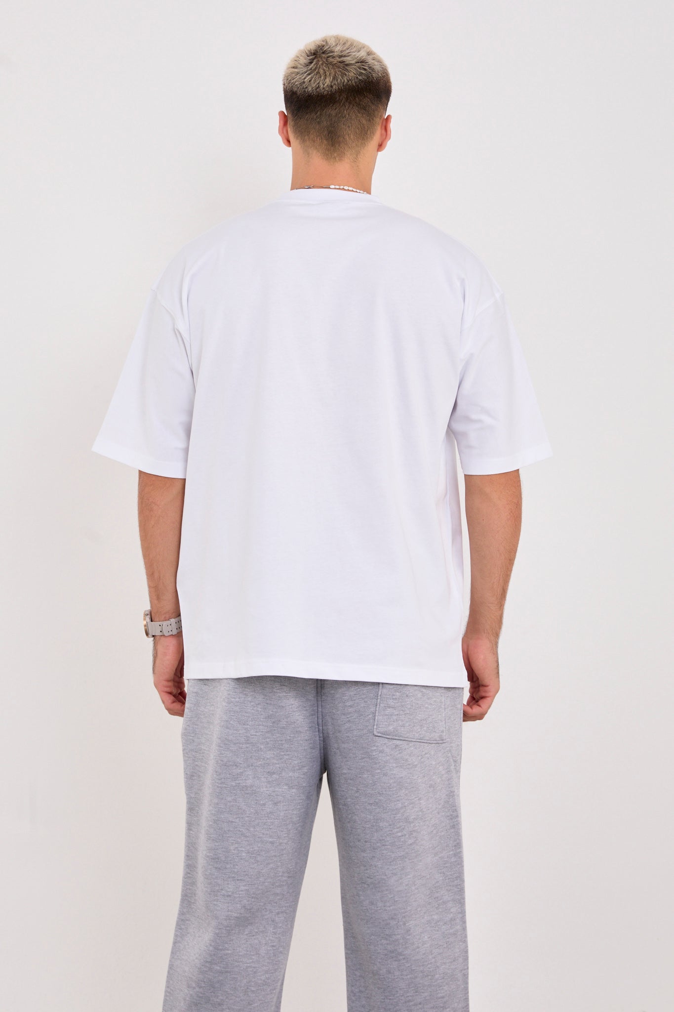 X-4009 Unisex 100% Cotton Oversized T-Shirt – White