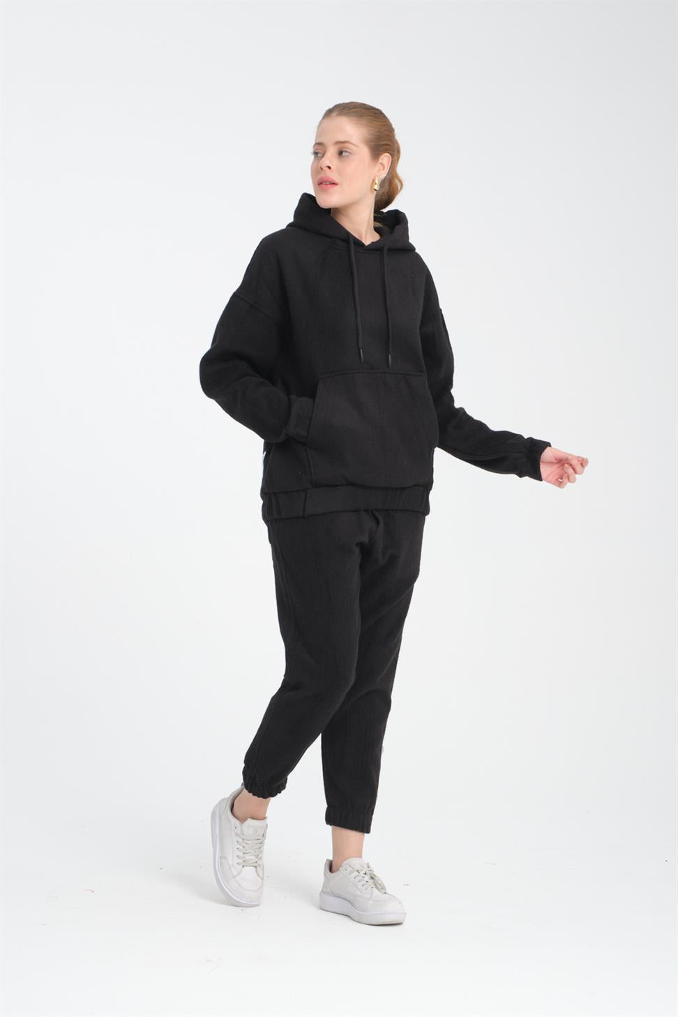 R-5673/4283 Kangaroo Pocket Elastic Hem Fleece Set