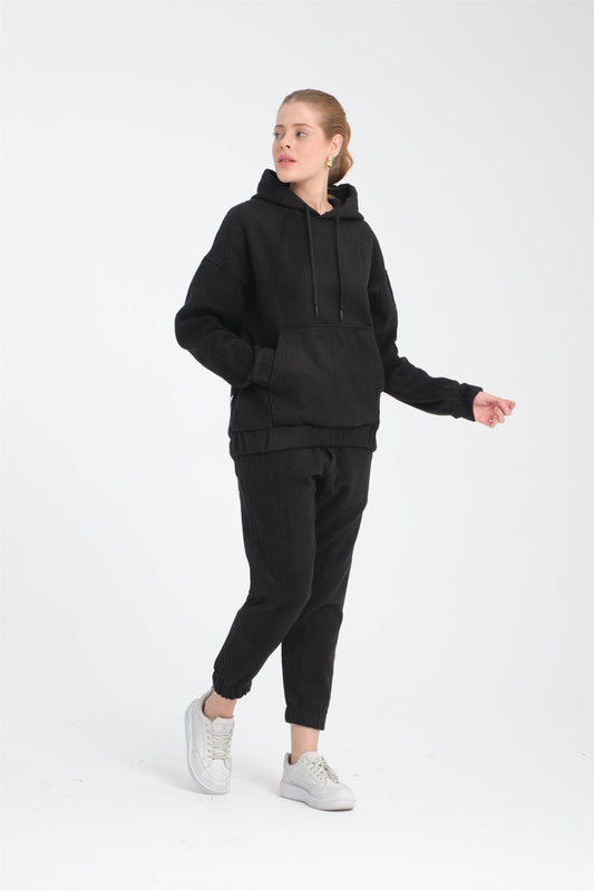 R-5673/4283 Kangaroo Pocket Elastic Hem Fleece Set