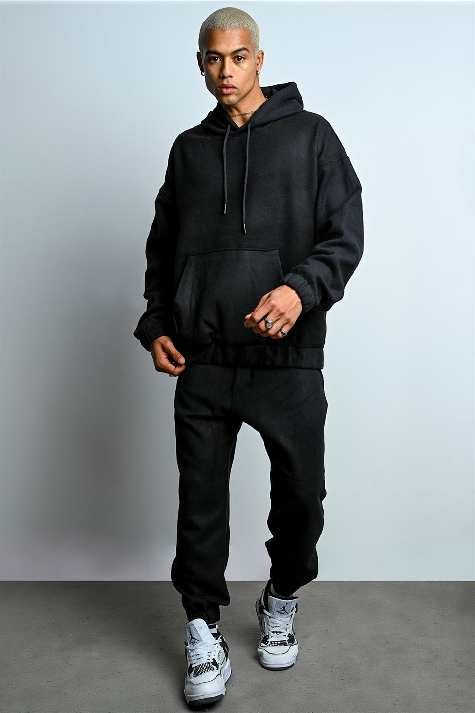 R-5673/4283 Kangaroo Pocket Elastic Hem Fleece Set