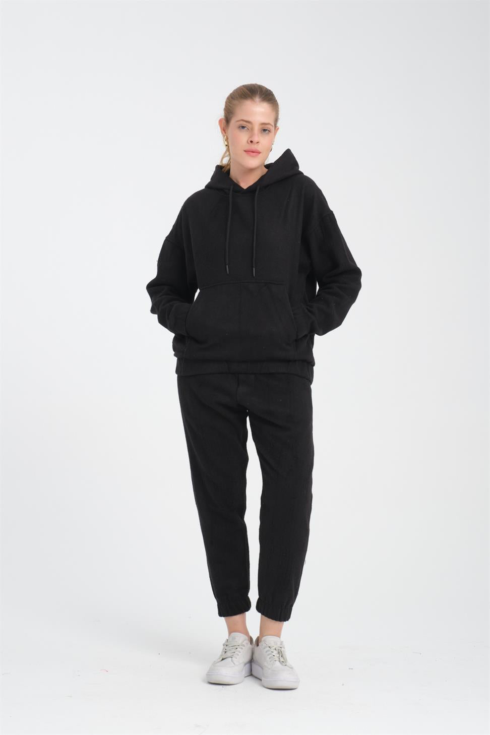 R-5673/4283 Kangaroo Pocket Elastic Hem Fleece Set