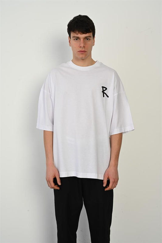 R-5758 100% Cotton Single Jersey Tee – Front/Back “R” Graphic