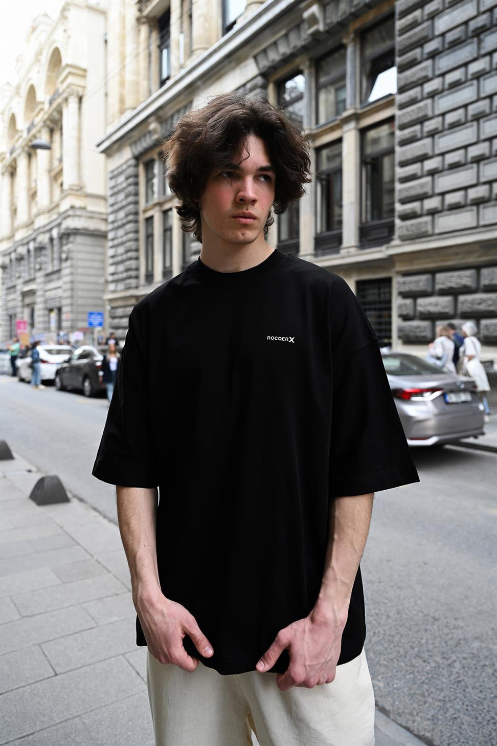 R-5775 Rocqerx Printed Basic T-Shirt