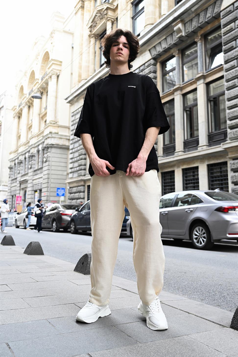 R-5775 Rocqerx Printed Basic T-Shirt
