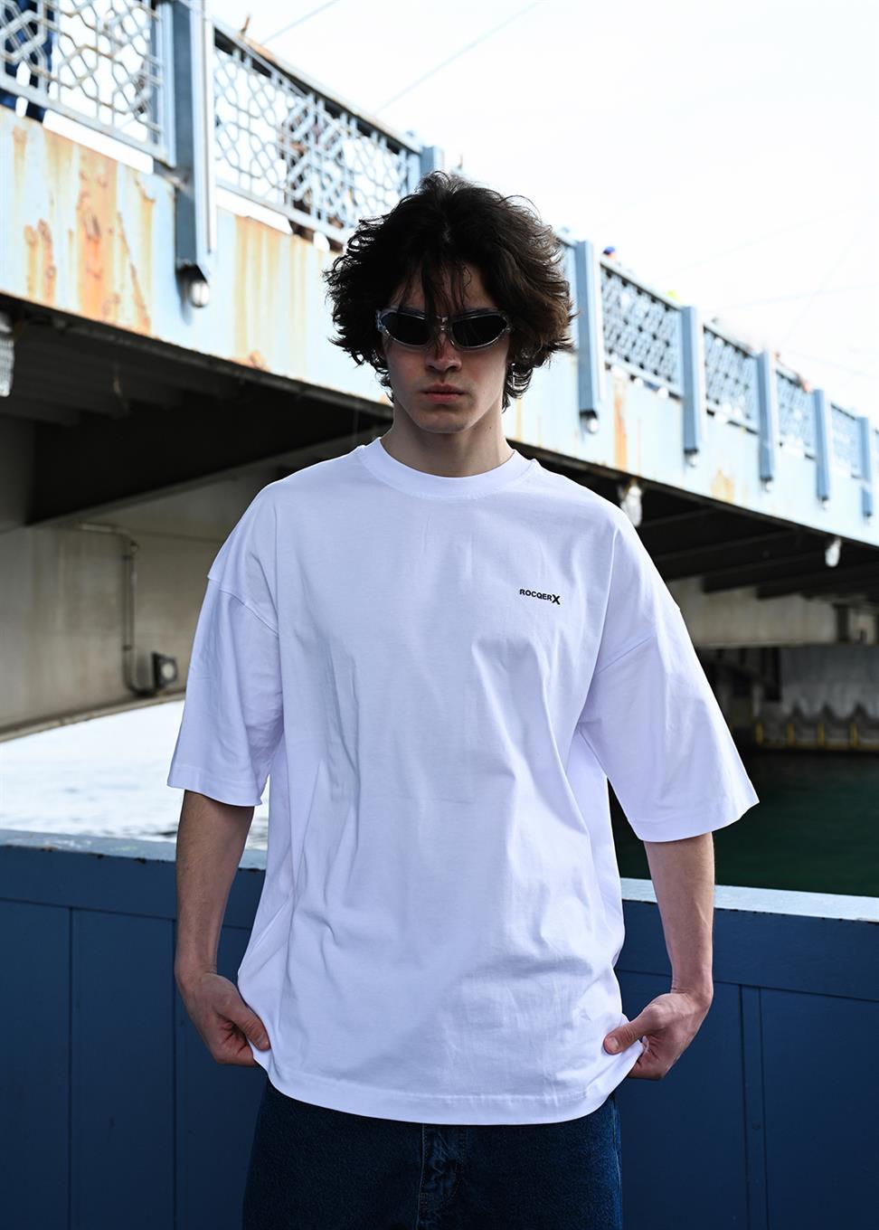 R-5775 Rocqerx Printed Basic T-Shirt 100% Cotton Supima fabric