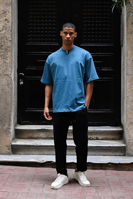 R-5784 Relaxed Crew-Neck Jersey Tee  100% Cotton