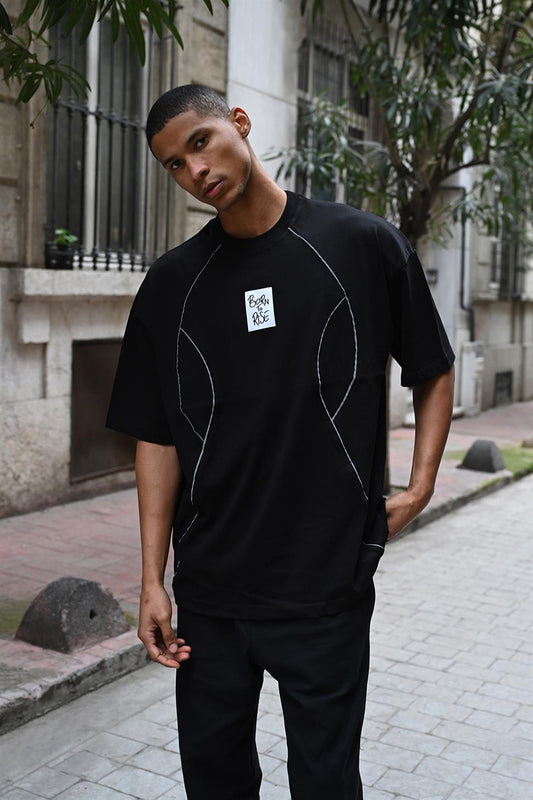 R-5792 Soft 100% Cotton Tee  Binding Detail Easy Fit