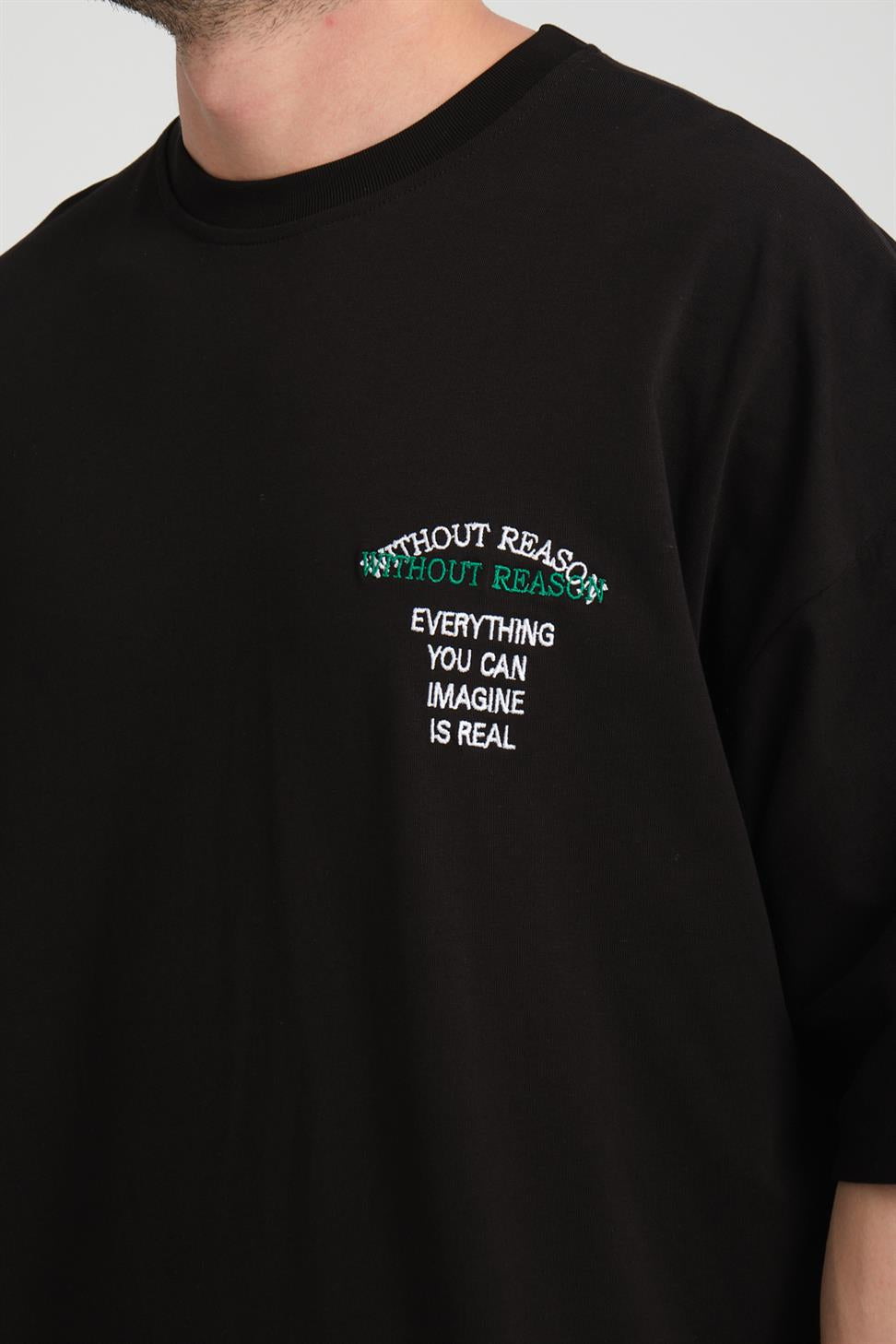R-5817 ArBack Patch Embroidered Supima T-Shirt