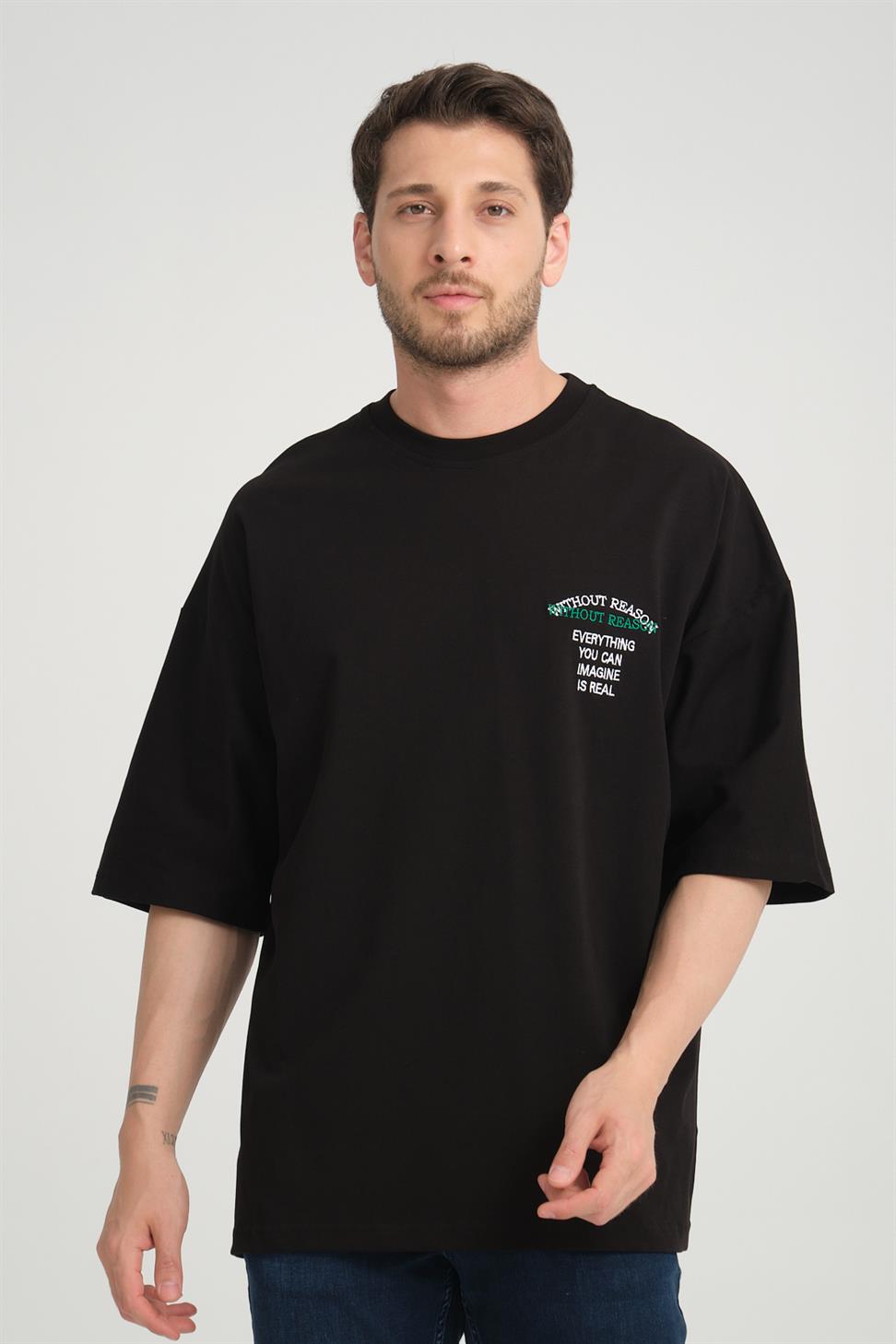 R-5817 ArBack Patch Embroidered Supima T-Shirt
