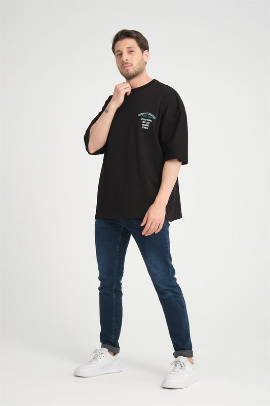 R-5817 ArBack Patch Embroidered Supima T-Shirt