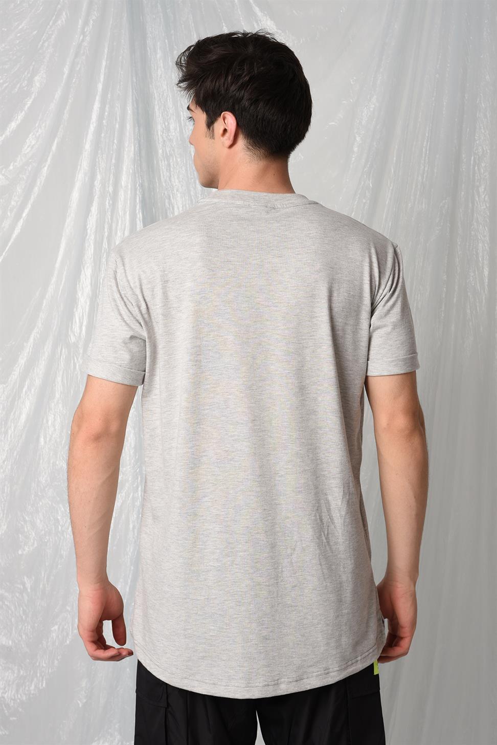 YANDAN YIRTMAÇLI BASİC T-SHİRT R-5167