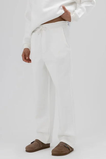 X-1001 Unisex Premium Fleece Sweatpants – White (3-Thread)