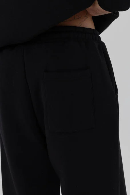 X-1001  Unisex Wide-Leg Sweatpants – Black