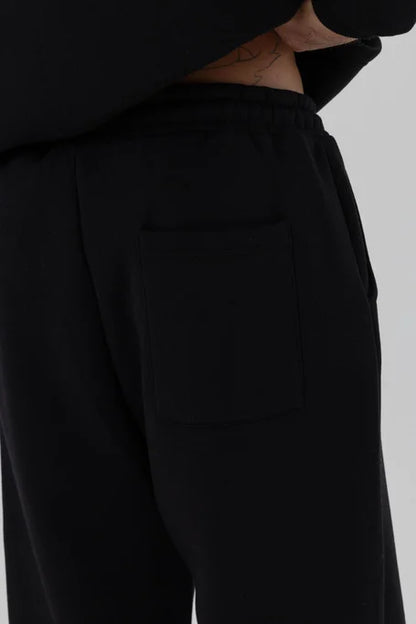 X-1001  Unisex Wide-Leg Sweatpants – Black