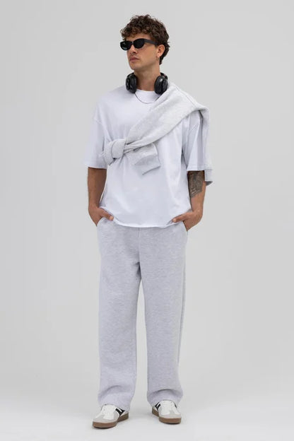 X-1001 Men’s Premium Fleece Sweatpants – Light Grey (3-Thread)