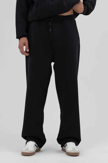 X-1001  Unisex Wide-Leg Sweatpants – Black