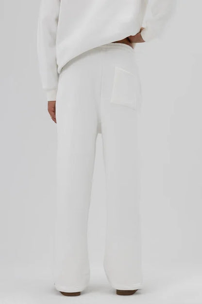 X-1001 Unisex Premium Fleece Sweatpants – White (3-Thread)