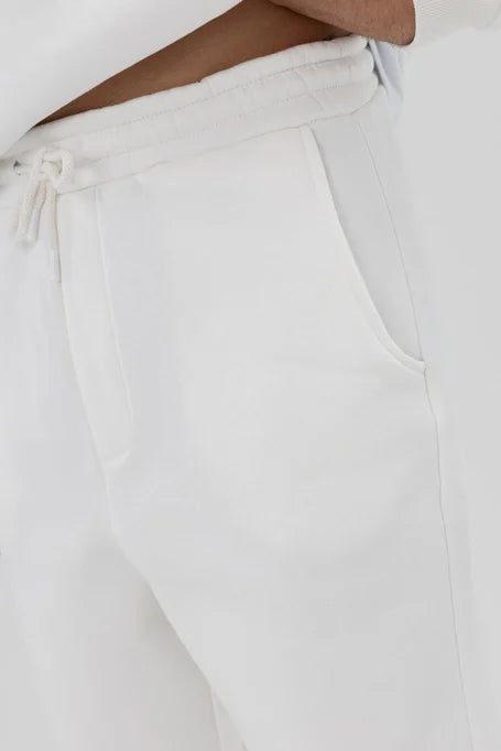 X-1001 Unisex Premium Fleece Sweatpants – White (3-Thread)