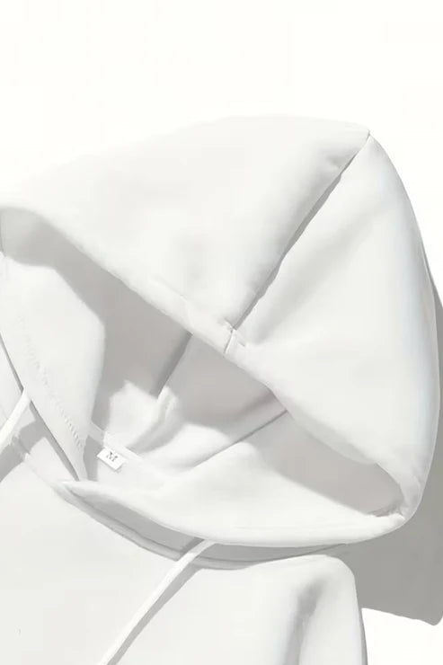 X-4008-1001 Men’s Hooded Tracksuit Set – White