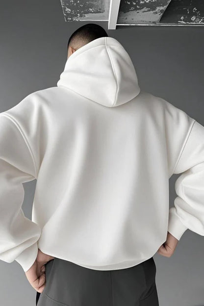 X-4008-1001 Men’s Hooded Tracksuit Set – White