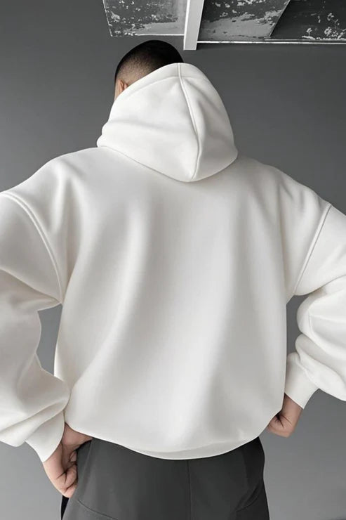 X-4008-1001 Men’s Hooded Tracksuit Set – White