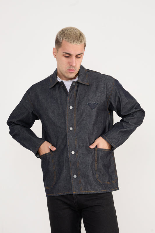 X-2031 Men’s Denim Jacket – Dark Indigo