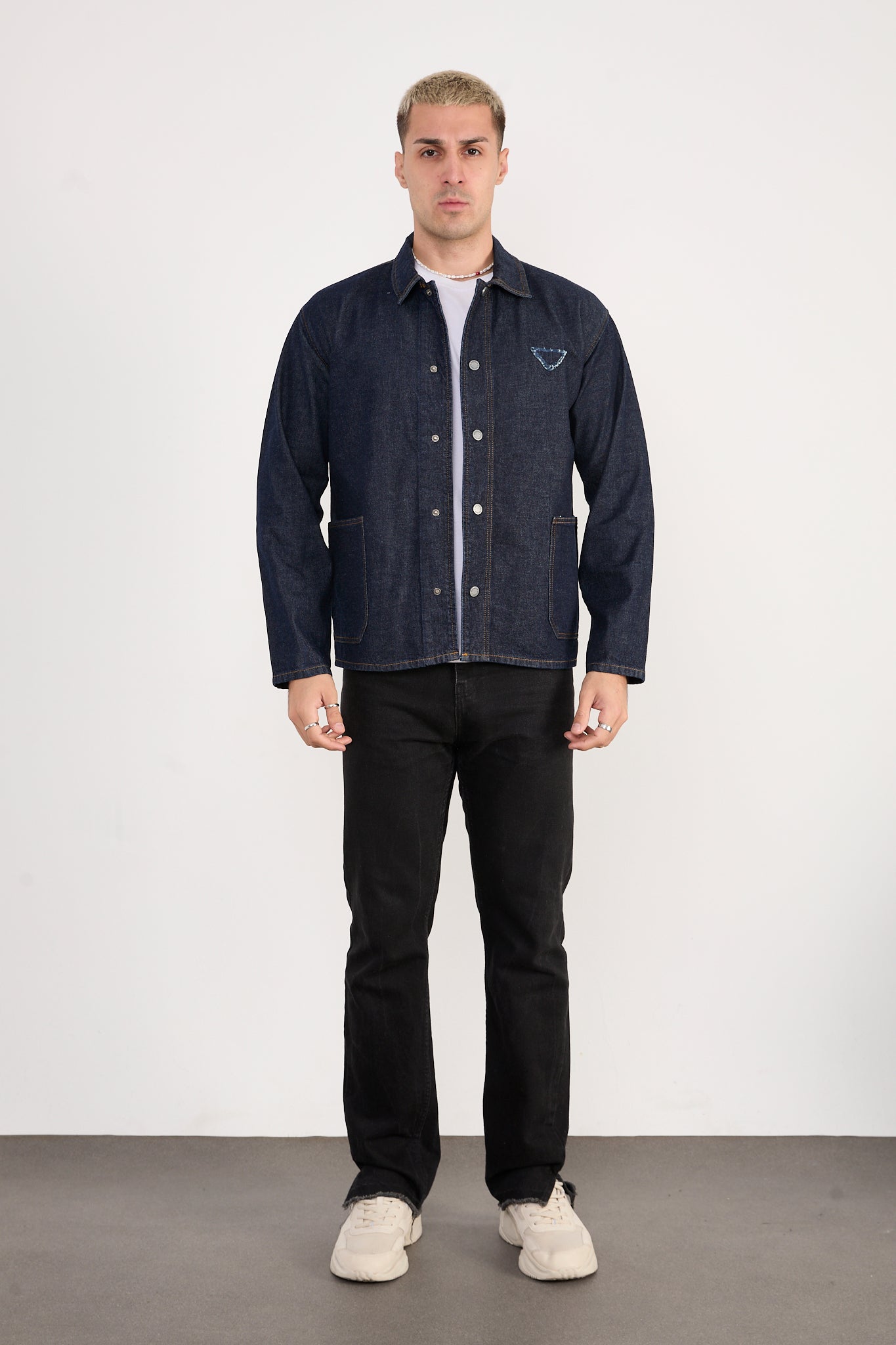 X-2031 Men’s Denim Jacket – Dark Indigo