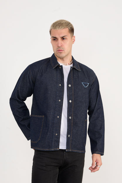 X-2031 Men’s Denim Jacket – Dark Indigo
