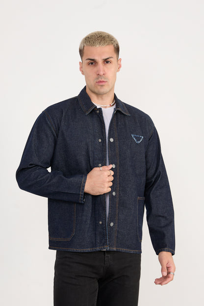 X-2031 Men’s Denim Jacket – Dark Indigo