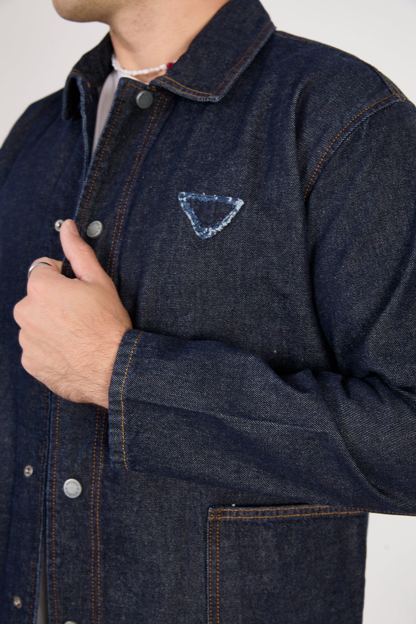 X-2031 Men’s Denim Jacket – Dark Indigo