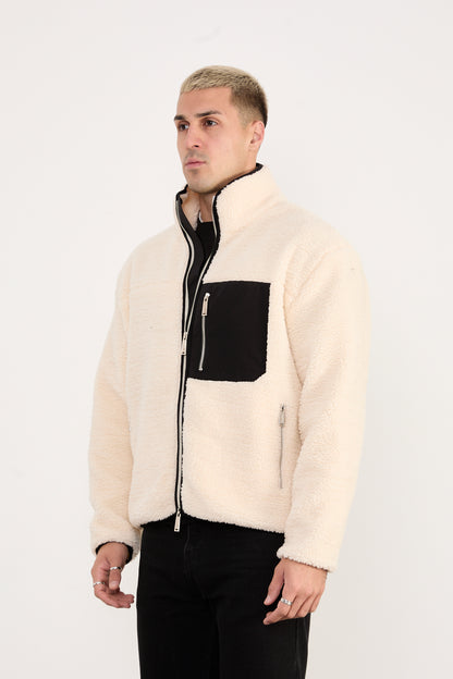 X-2043 Men’s High Neck Zip Jacket – Casual Street Style