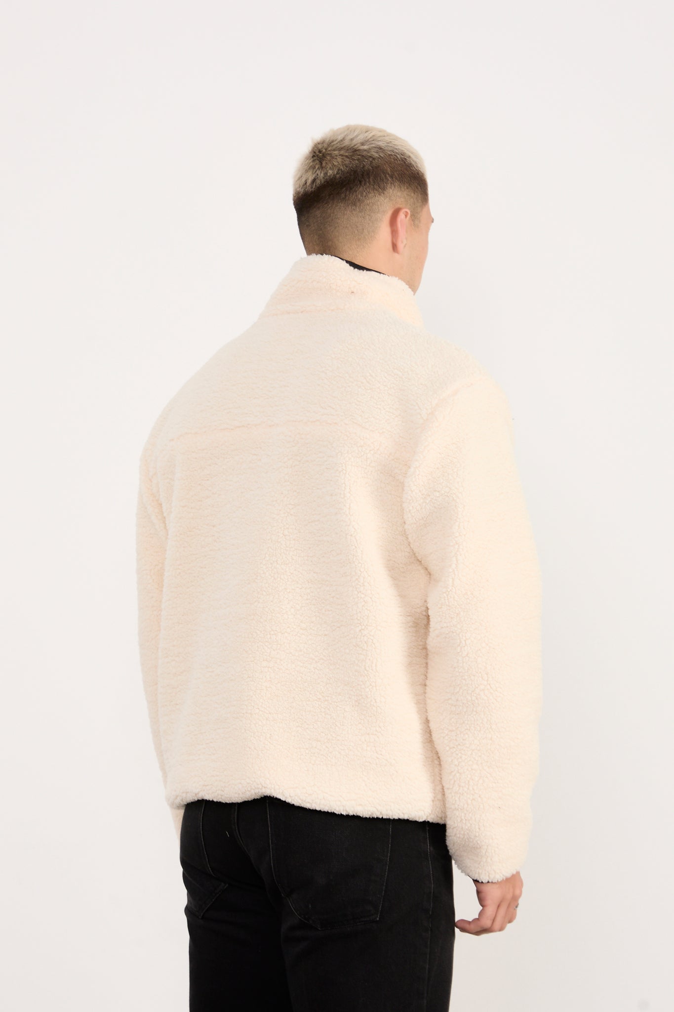 X-2043 Men’s High Neck Zip Jacket – Casual Street Style