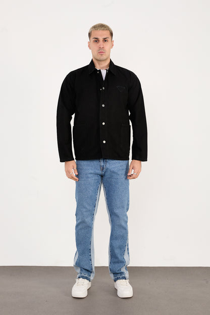 X-2031 Men’s Denim Jacket – Black