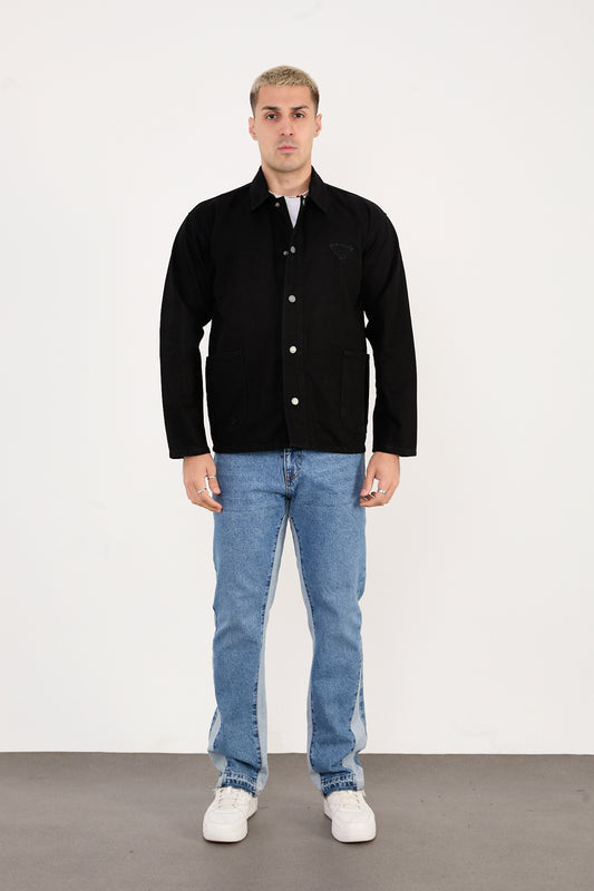 X-2031 Men’s Denim Jacket – Black