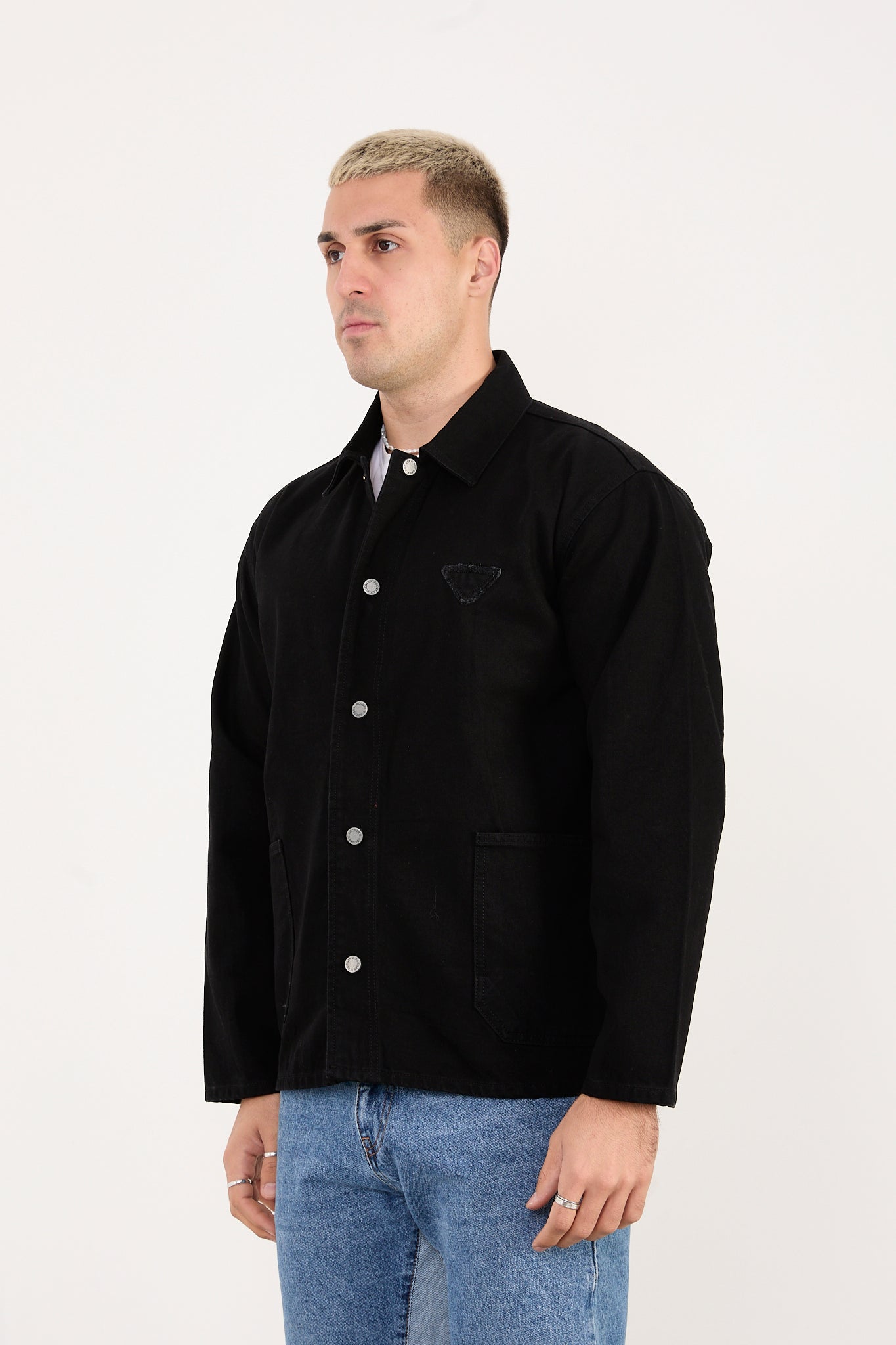 X-2031 Men’s Denim Jacket – Black