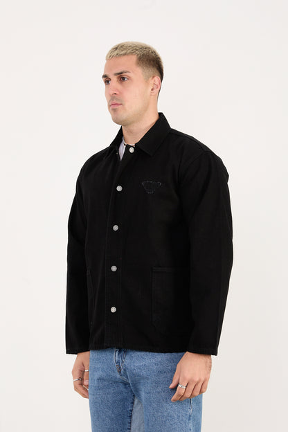 X-2031 Men’s Denim Jacket – Black
