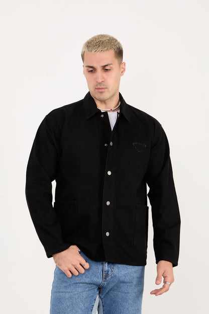 X-2031 Men’s Denim Jacket – Black