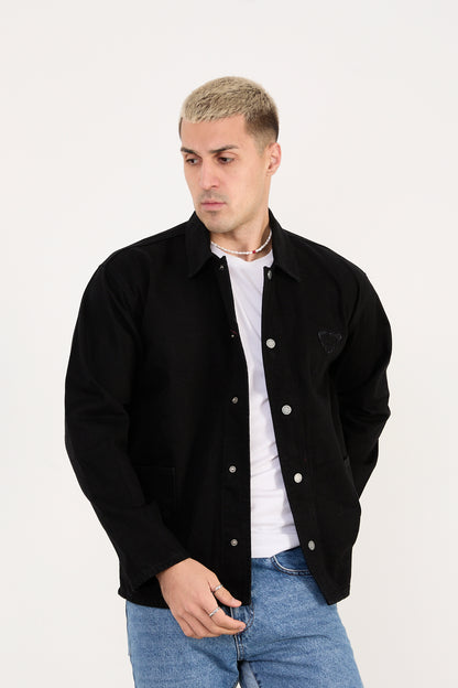 X-2031 Men’s Denim Jacket – Black