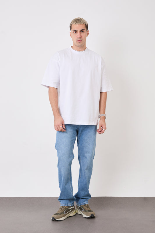 T-2608 Men’s Baggy Fit Jeans – Light Blue