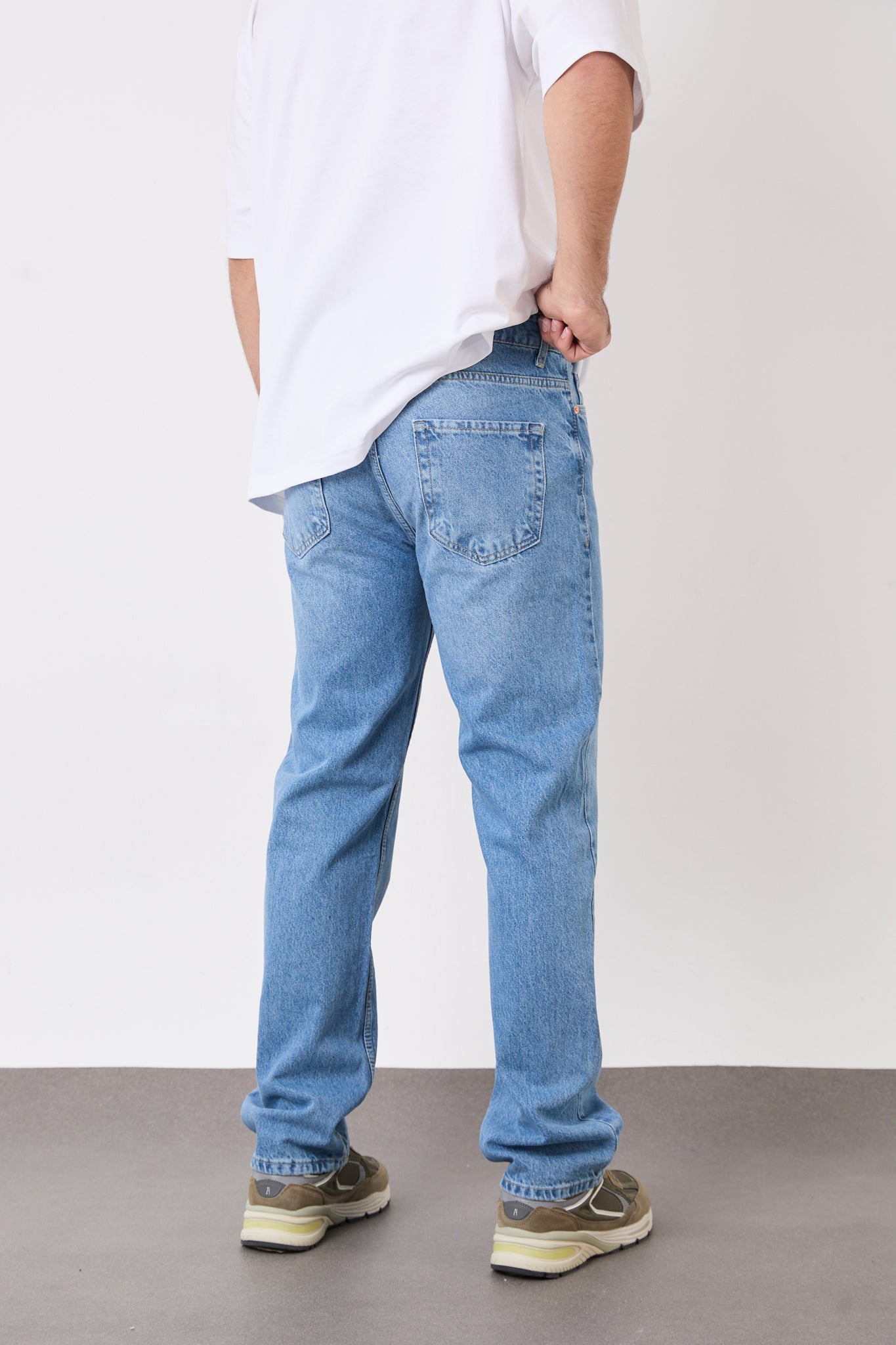 T-2608 Men’s Baggy Fit Jeans – Light Blue