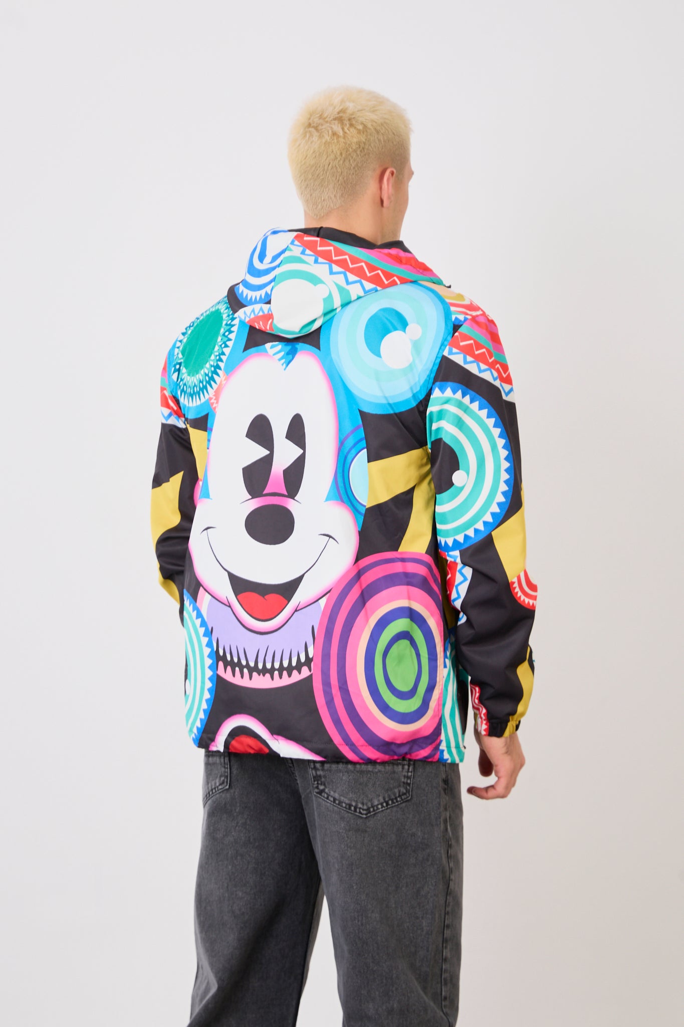 R-2270 Unisex Graphic Print Hooded Rain Jacket – Bold Street Art Design