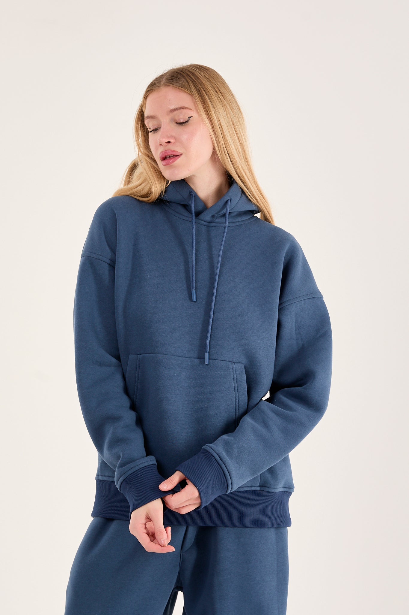 X-1001 Unisex Premium Fleece Sweatpants – Steel Blue (3-Thread)