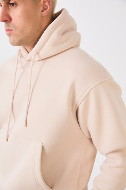 X-4008-1001 Men’s Hooded Tracksuit Set – Beige