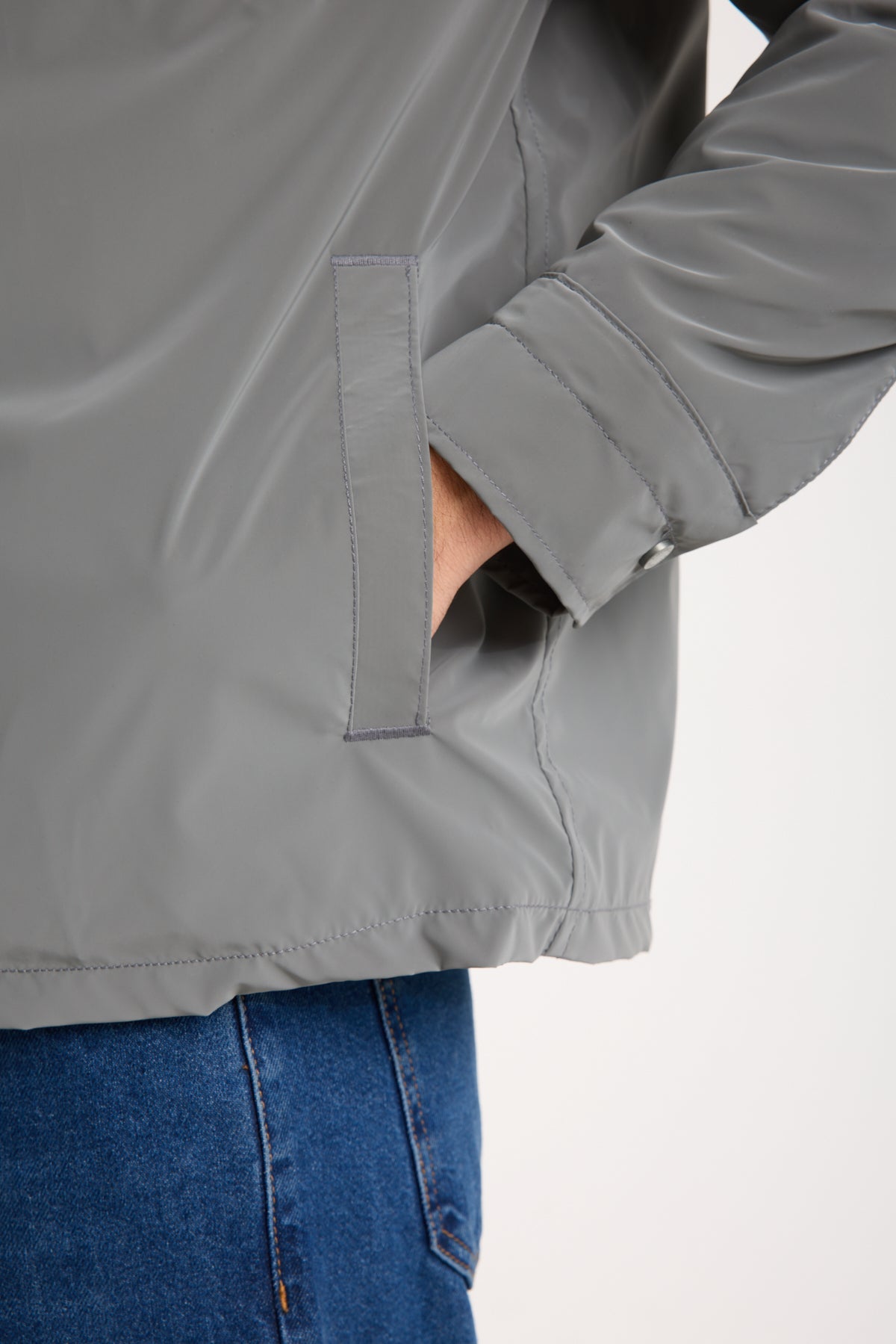 X-2020 Quilted Lined Zip Jacket – Grey