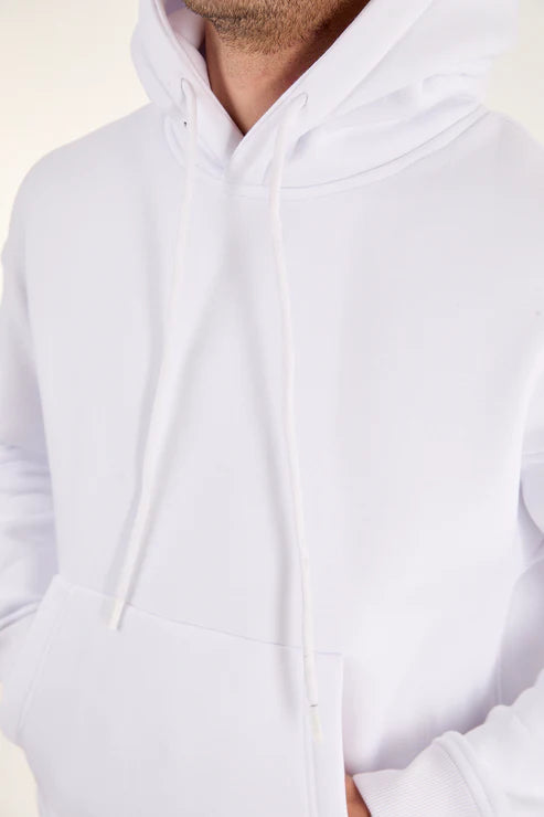 X-4008-1001 Men’s Hooded Tracksuit Set – White