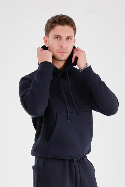 X-4008-1001 Men’s Hooded Tracksuit Set – Navy