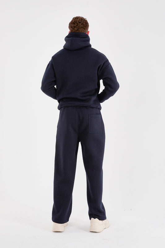 X-4008-1001 Men’s Hooded Tracksuit Set – Navy