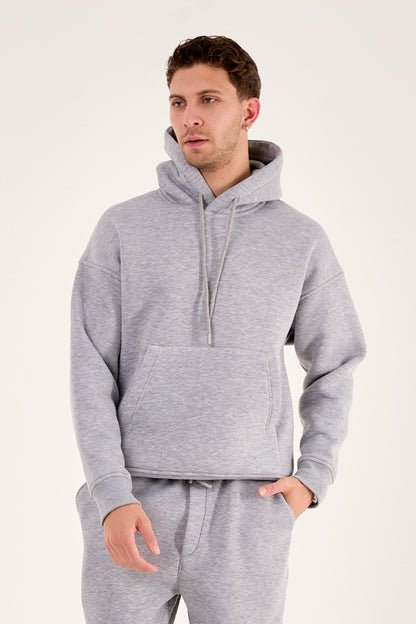 X-4008 -1001 Men’s Hooded Tracksuit Set – Grey